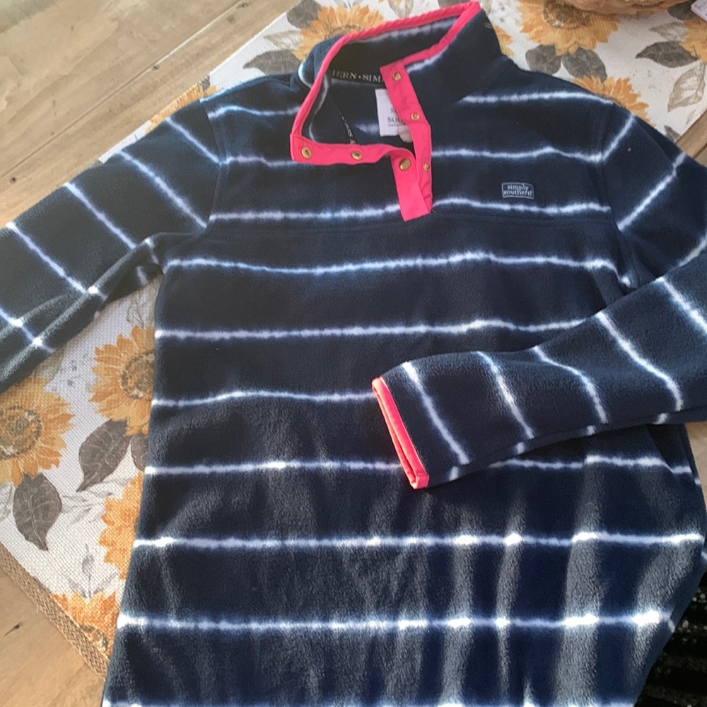Fleece 3 snap pullover